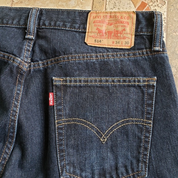 LEVI'S MEN'S 514 STRAIGHT JEANS:PRE-OWNED 34 X 30 (PAIR #2) - Picture 14 of 14